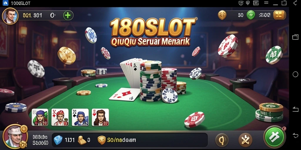 Tampilan menarik dari gameplay QiuQiu di 180SLOT.