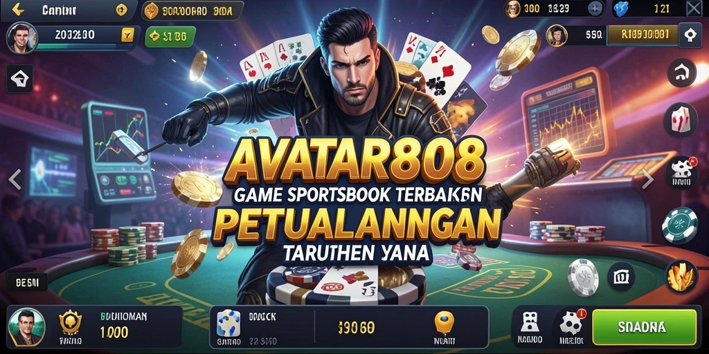 Screenshot utama AVATAR808 menampilkan antarmuka taruhan yang menarik dan interaktif.
