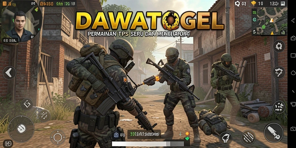 Tampilan gameplay DAWATOGEL dengan aksi seru dan strategis.