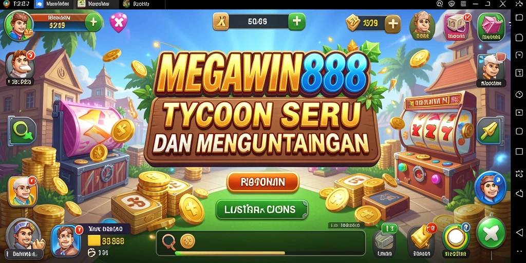 Tangkapan layar utama MEGAWIN888 menunjukkan gameplay Tycoon yang menarik.