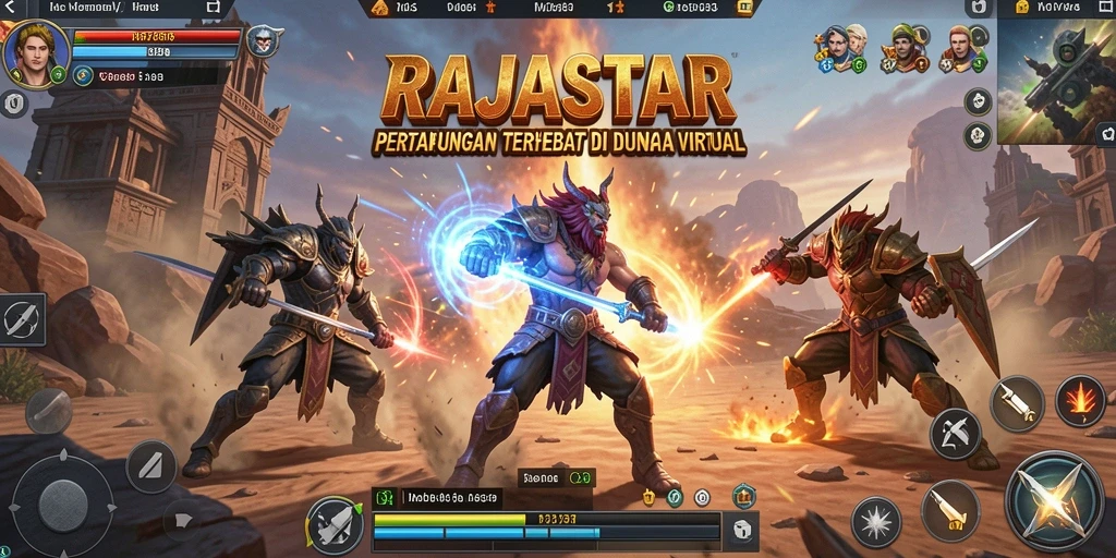 Tampilan screenshot utama RAJASTAR dengan gameplay Fighting yang seru.