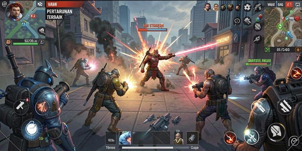 Screenshot V21 dengan tampilan gameplay menarik di dunia SLG.